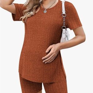 Cozy Rust Lounge Set for Women